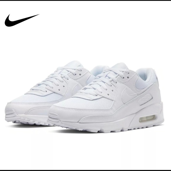 nike air max 90 essential triple white